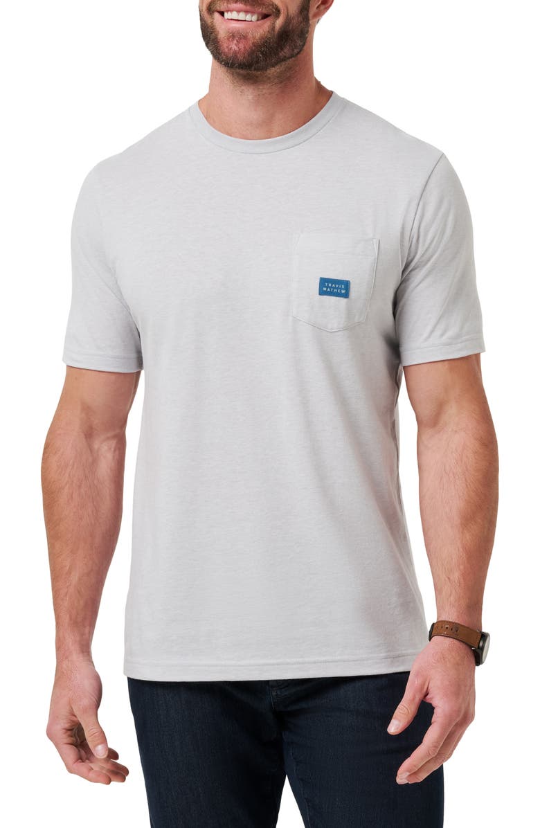 TravisMathew Travel Diary Cotton Graphic Pocket T-Shirt, Main, color, 