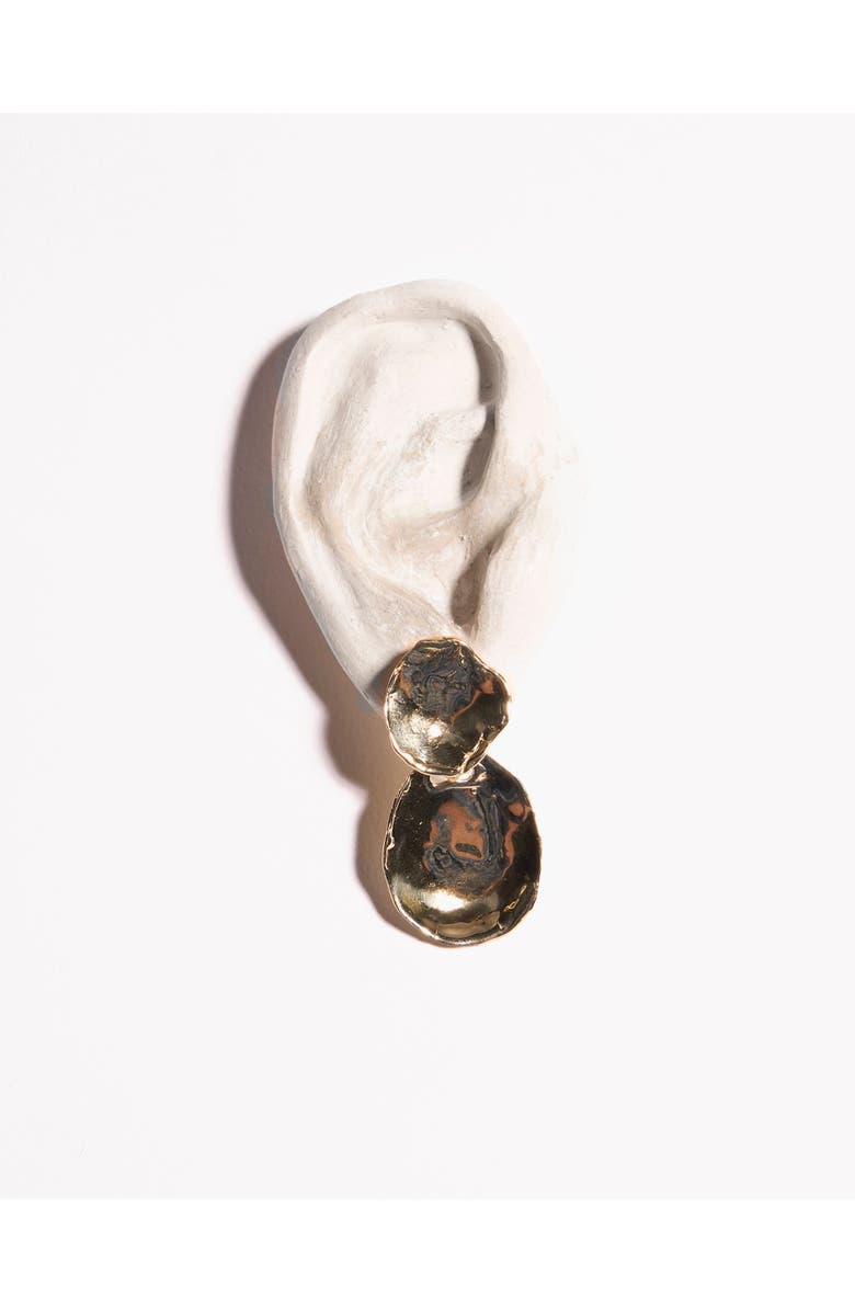 Odette New York Lalo Earrings, Alternate, color, Brass