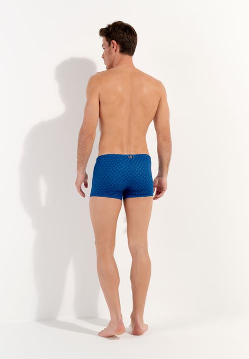 Hom Hendaye Swim Shorts In Blue Print