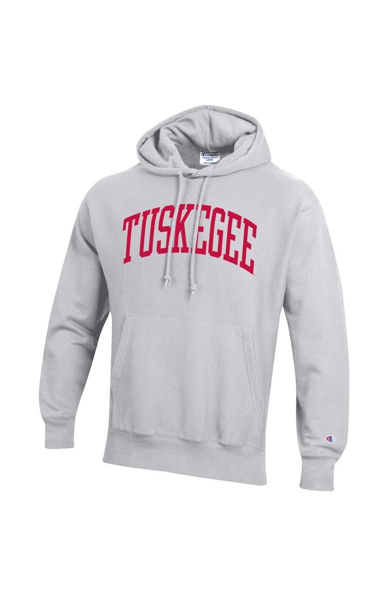Champion Men's Champion Gray Tuskegee Golden Tigers Tall Arch Pullover Hoodie, Alternate, color, 