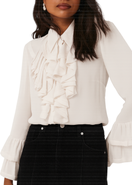 MINT VELVET Ruffle Detail Shirt