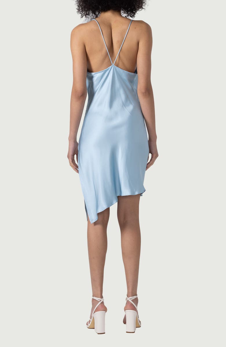 HONOR THE GIFT Asymmetric Slipdress, Alternate, color, Sky Blue
