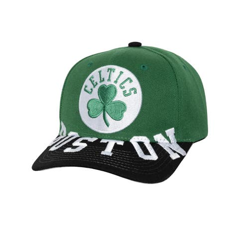 Men's Mitchell & Ness Kelly Green/Black Boston Celtics Underarch Two-Tone Pro Crown Snapback Hat