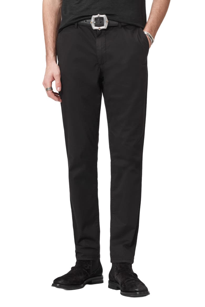 Lenny Slim Fit Chino Pants, Main, color, BLACK