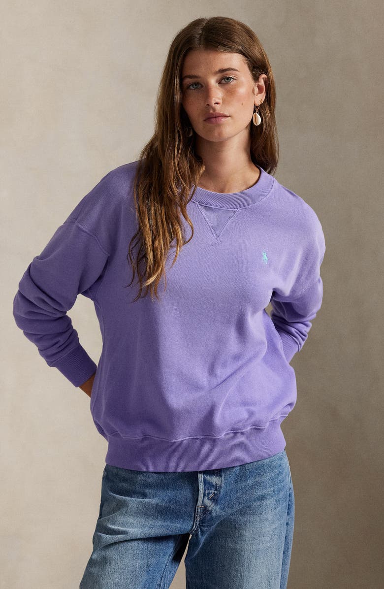 Polo Ralph Lauren Lightweight Fleece Crewneck Sweatshirt, Alternate, color, 