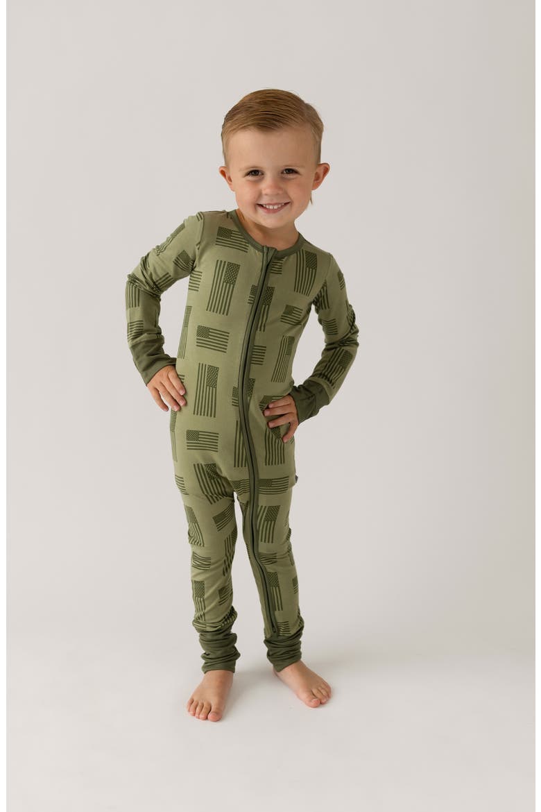 Kolton Convertible Footie, Alternate, color, Green
