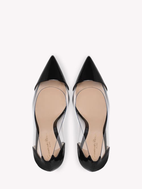 Gianvito Rossi Plexi Pump Patent Leather Transparent Panels In Multi