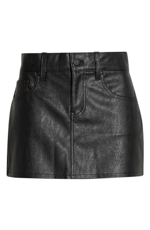 Fever Faux Leather Miniskirt