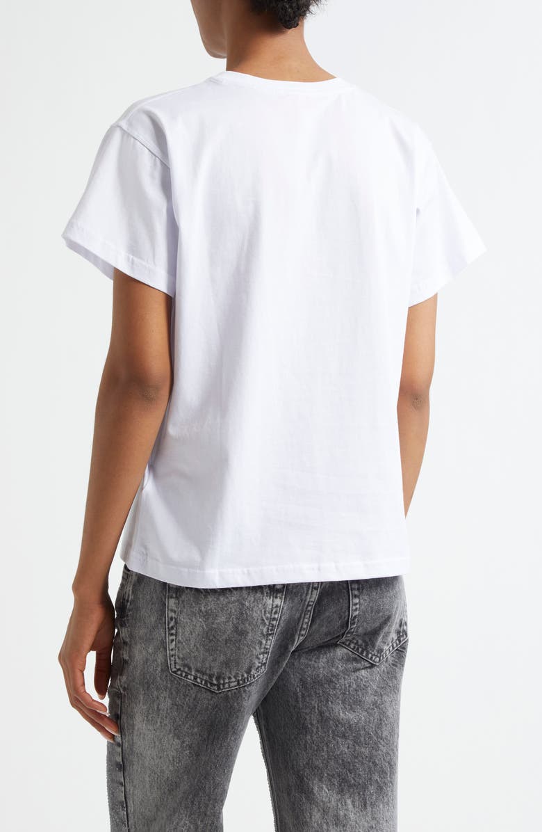 DIESEL<sup>®</sup> T-Marey Logo Cutout Cotton T-Shirt, Alternate, color, White