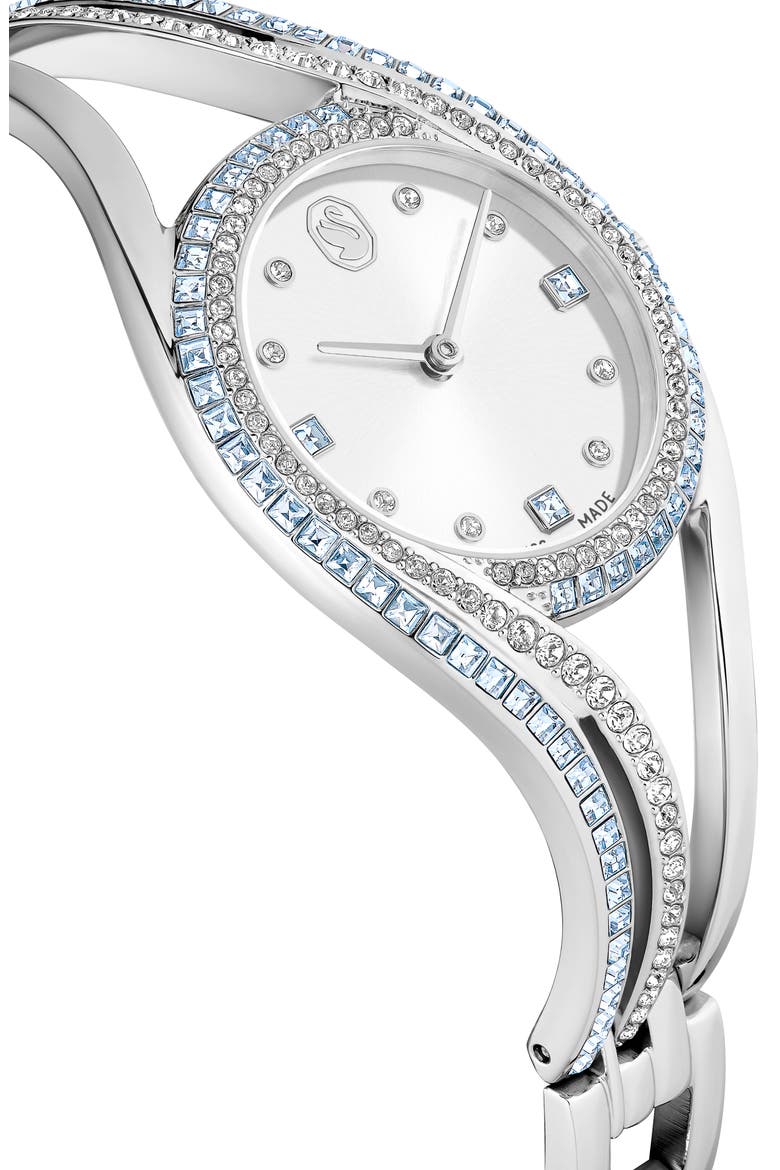 Hyperbola Bracelet Watch, 28mm, Alternate, color, SILVER