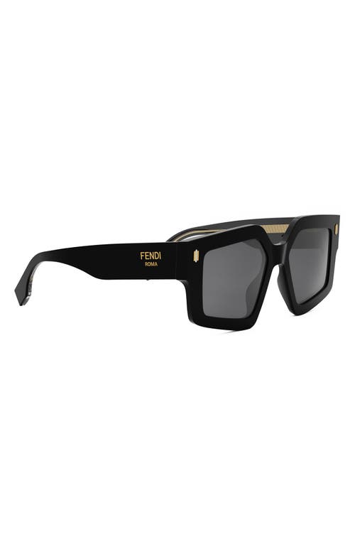 Fendi Roma 52mm Square Sunglasses