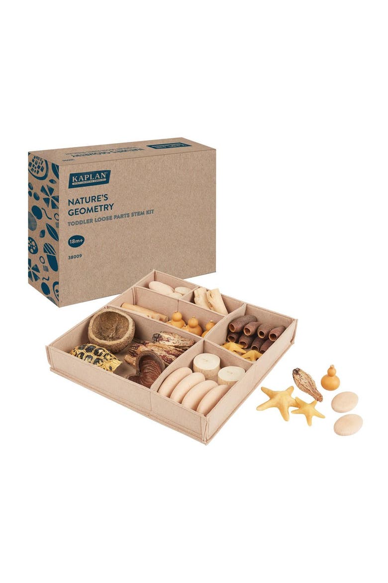 Nature's Geometry Toddler Loose Parts STEM Kit, Main, color, Beige