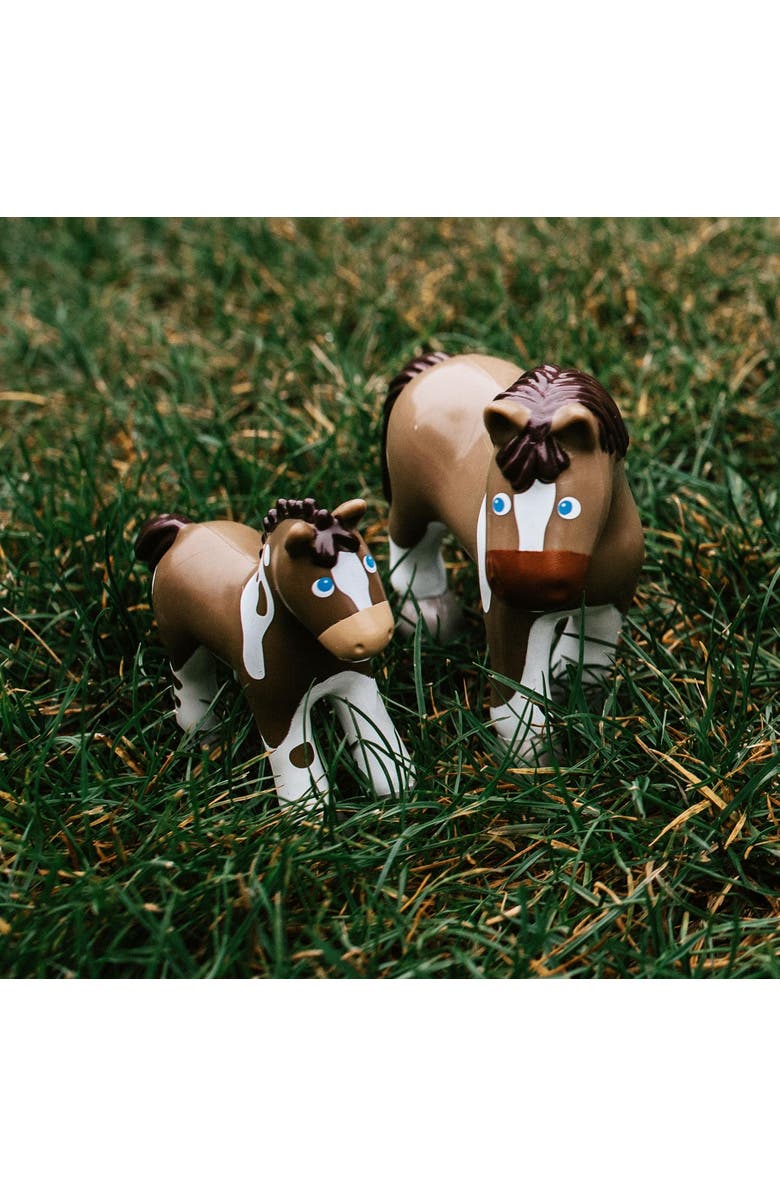 HABA Little Friends Foal Abby - 3.75" Farm Animal Toy Horse Figure, Alternate, color, Multi