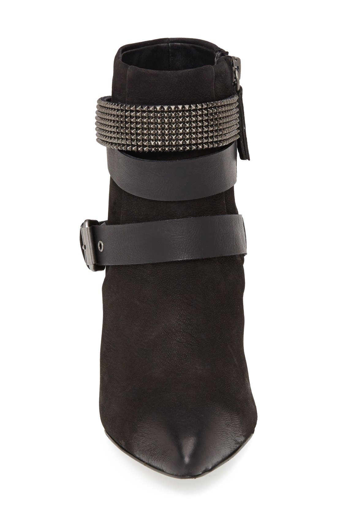 'Andy' Wedge Bootie, Alternate, color, BLACK