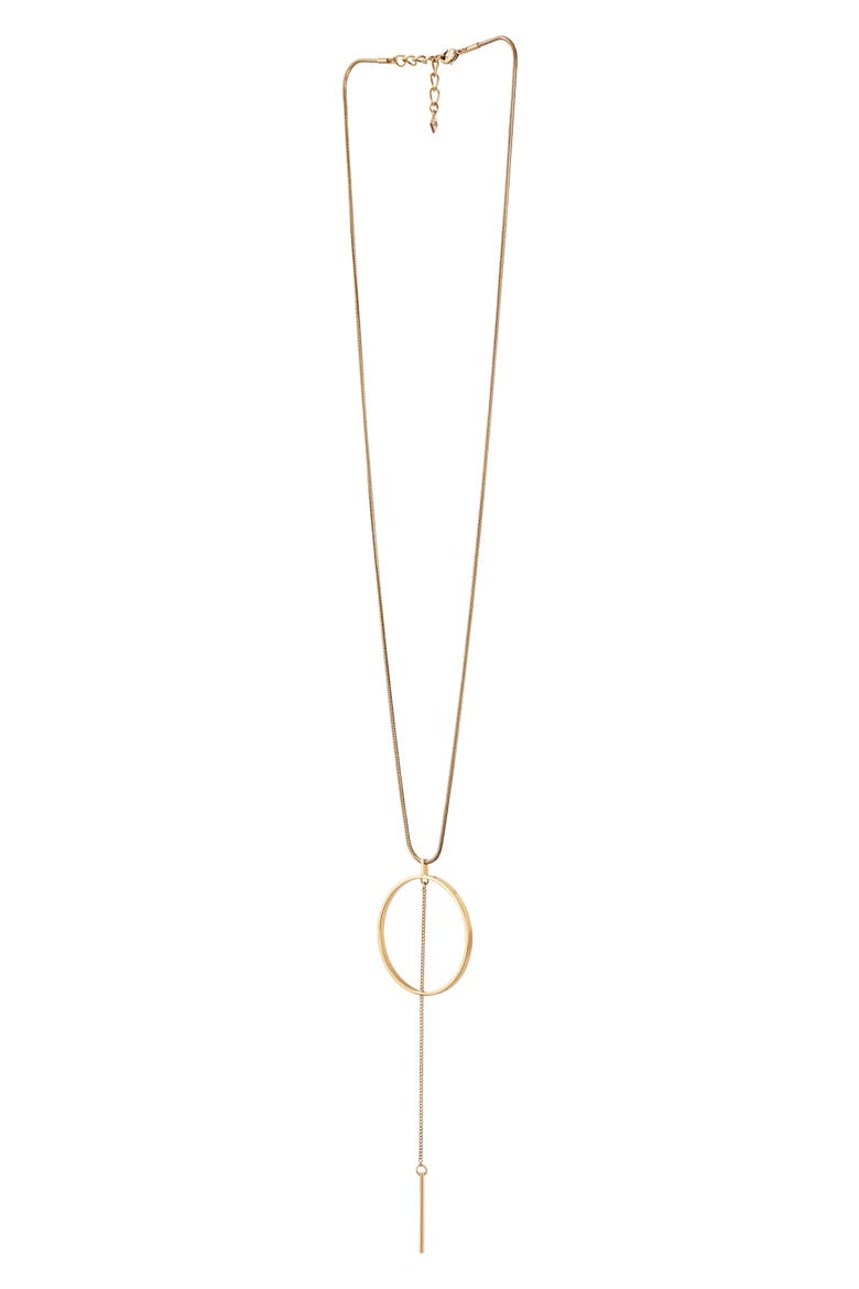 Rhine Pendant Necklace, Alternate, color, GOLD
