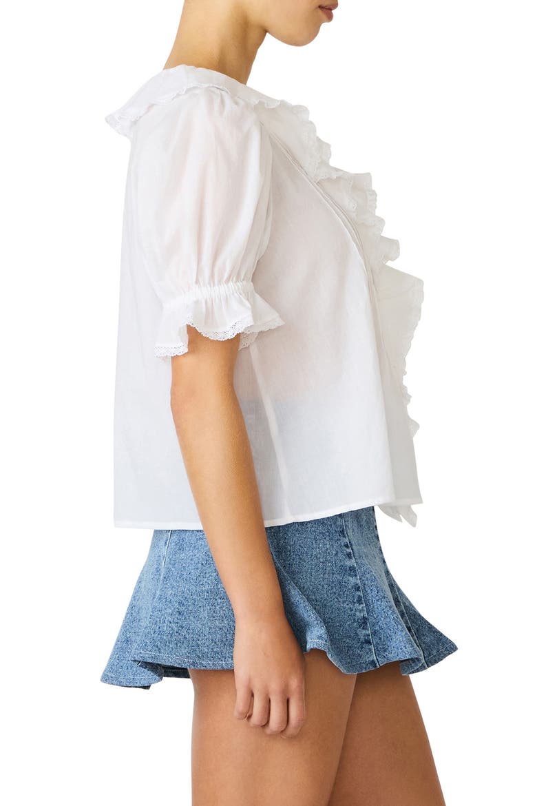 Lyric Ruffle Top, Alternate, color, ANTIQUE