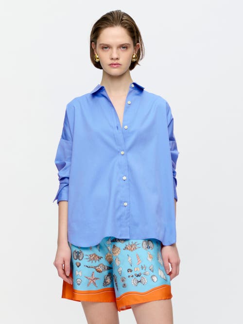Callas Milano Sirene Scarf Back Shirt In Animal Print