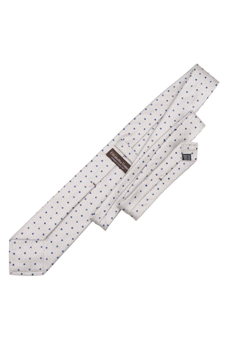 Tiburtina - Silk Jacquard Tie for Men, Alternate, color, Silver Grey