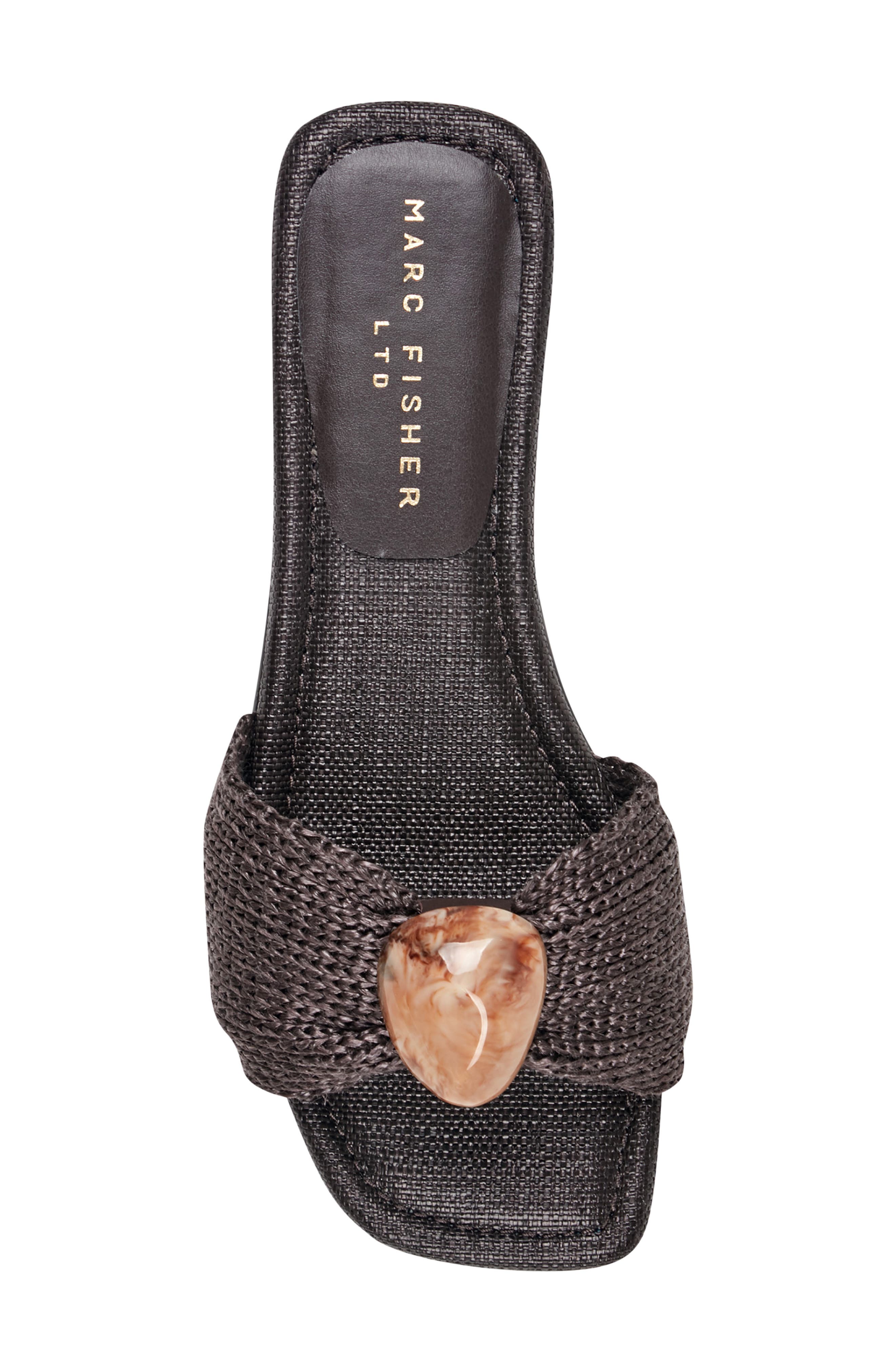 Nalena Slide Sandal, Alternate, color, DARK BROWN