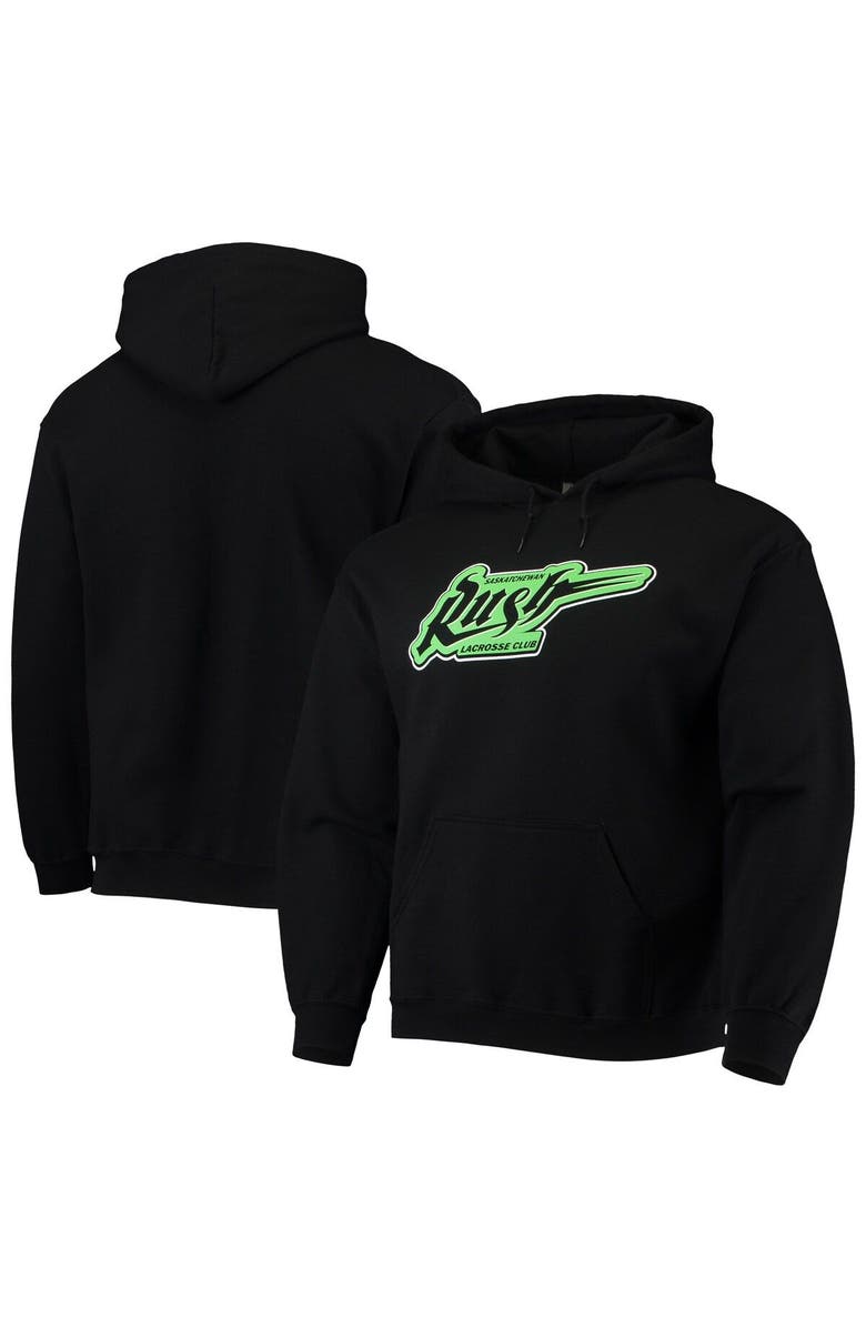 ADPRO Sports Men's Black Saskatchewan Rush Solid Pullover Hoodie, Main, color, Black