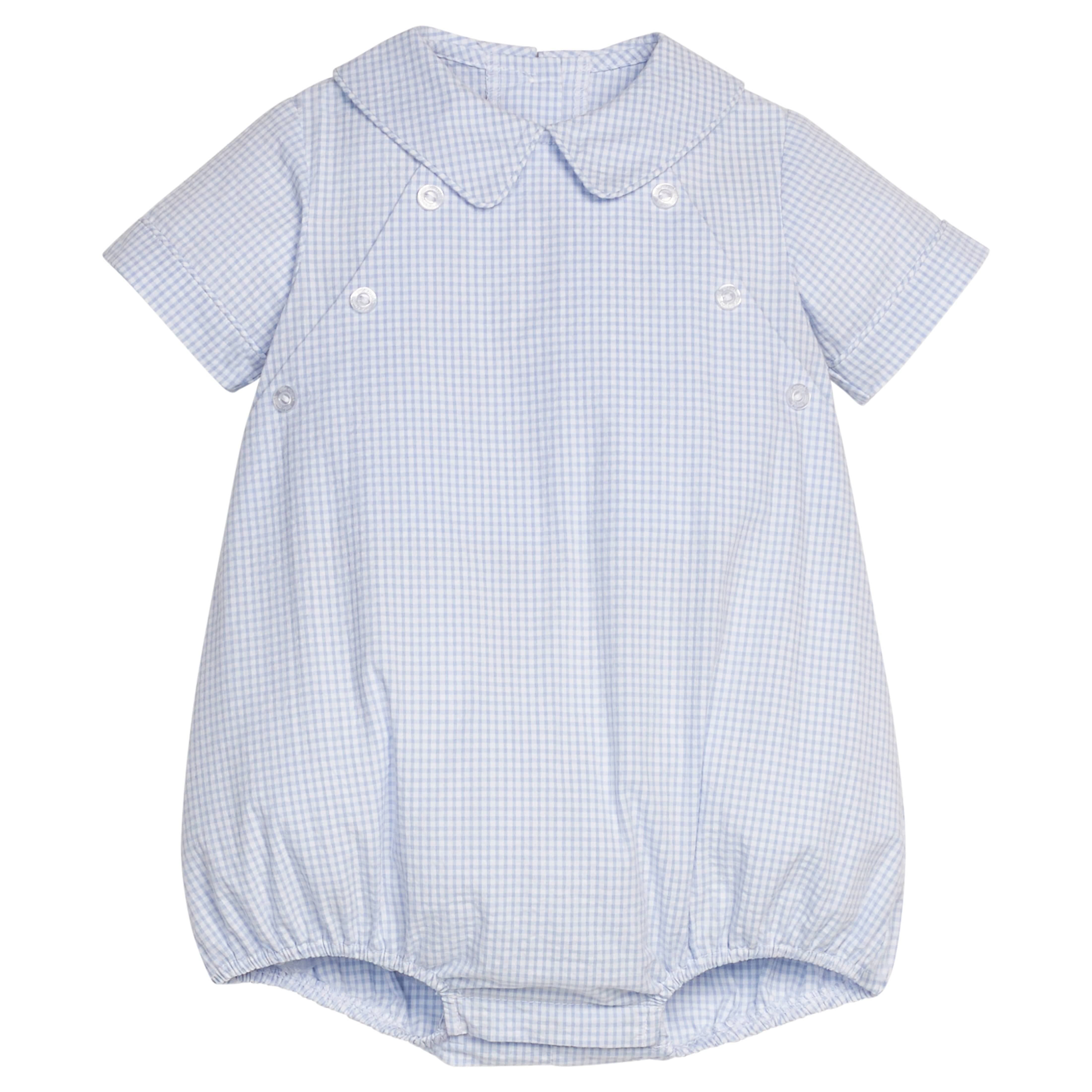 Light Blue Seersucker Gingham