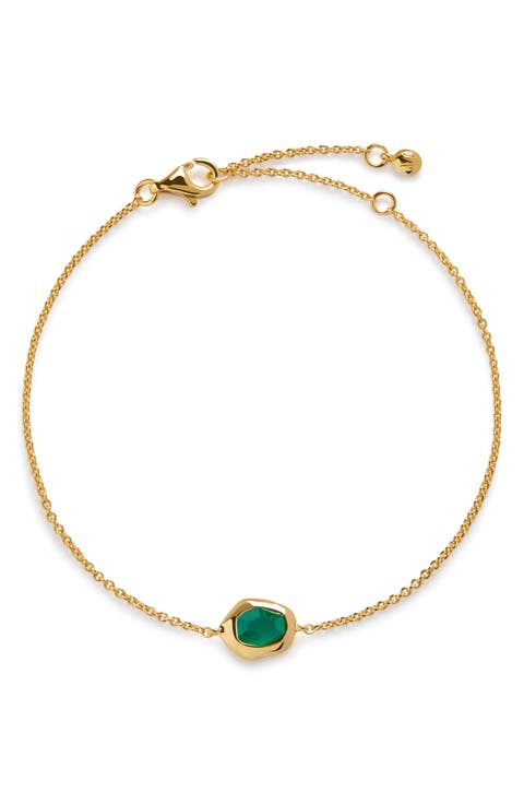 Odyssey Green Onyx Chain Bracelet