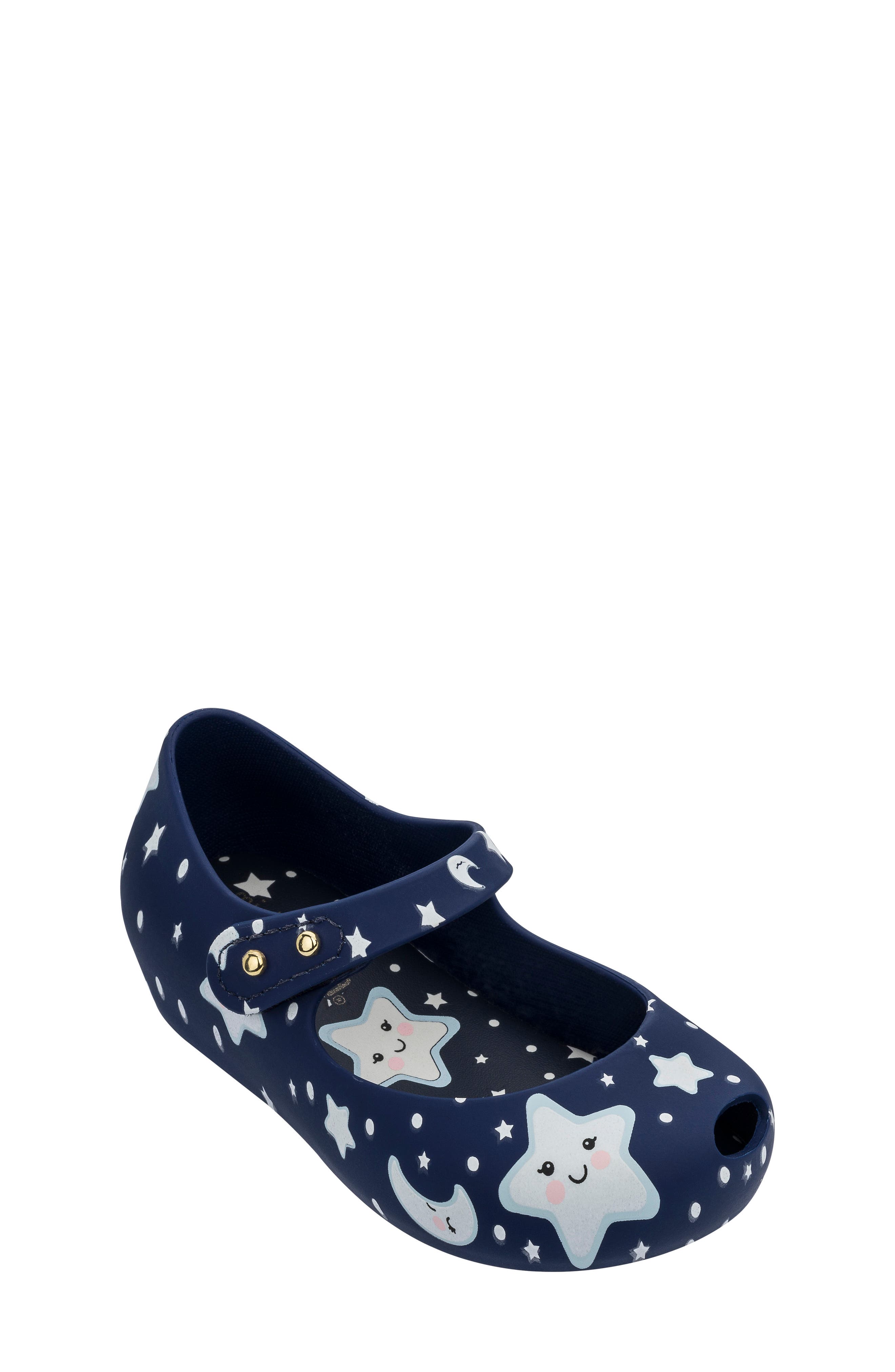 Mini Melissa Ultra 23 Glow in the Dark Mary Jane Flat, Main, color, 