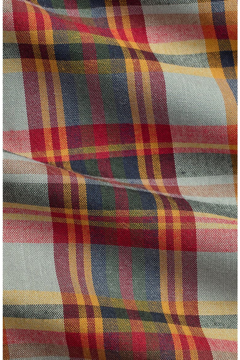 Classic Fit Plaid Performance Oxford Button-Down Shirt, Alternate, color, CREAM NAVY MULTI
