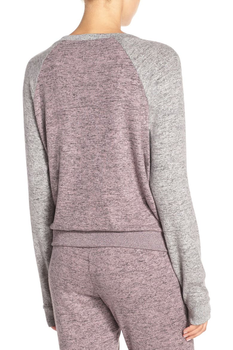 Cozy Crew Raglan Sweatshirt, Alternate, color, PURPLE MESA MARL
