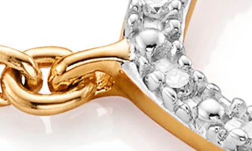 Monica Vinader Riva Mini Kite Diamond Friendship Ring In Yellow Gold/diamond