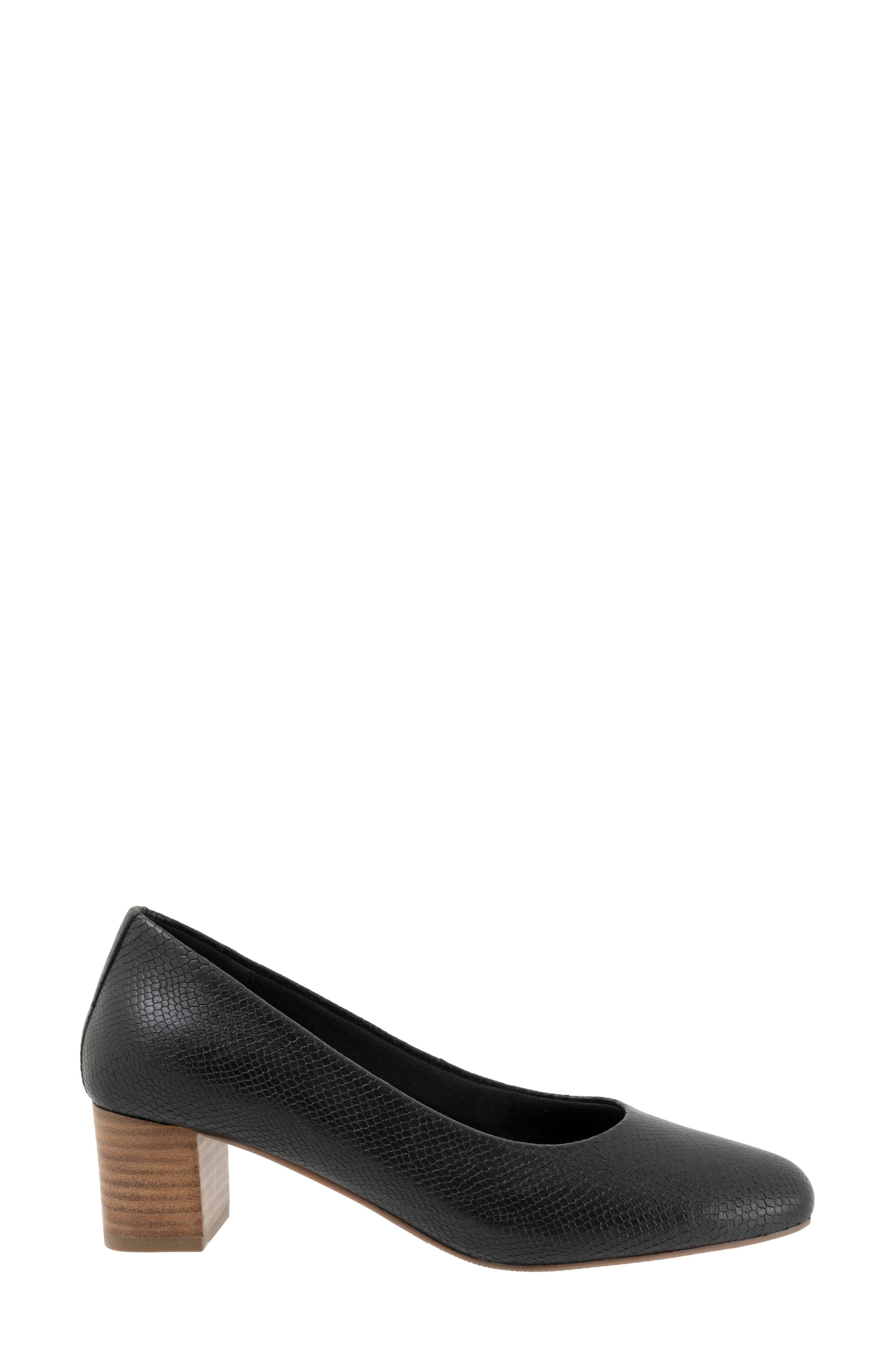 Daria Block Heel Pump, Alternate, color, BLACK SNAKE