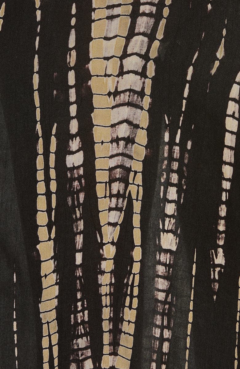 Elan Tie Dye Braided Back Cover-Up Maxi Dress, Alternate, color, 