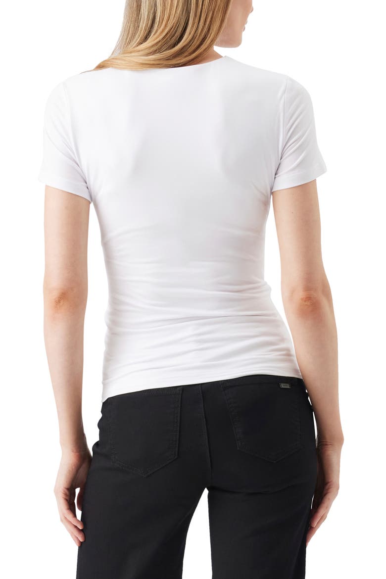 Luxe Knit Embrace Nursing Tee, Alternate, color, White