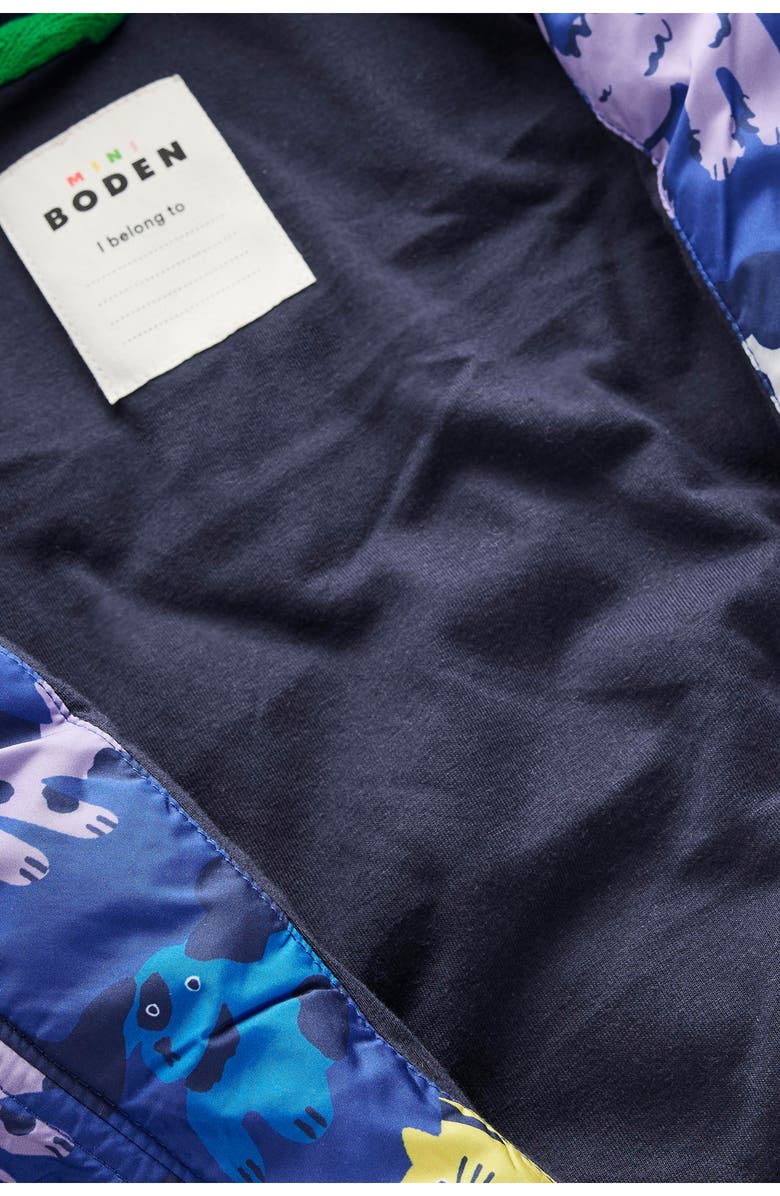 Mini Boden Kids' Borg Fleece & Quilted Hooded Jacket, Alternate, color, 