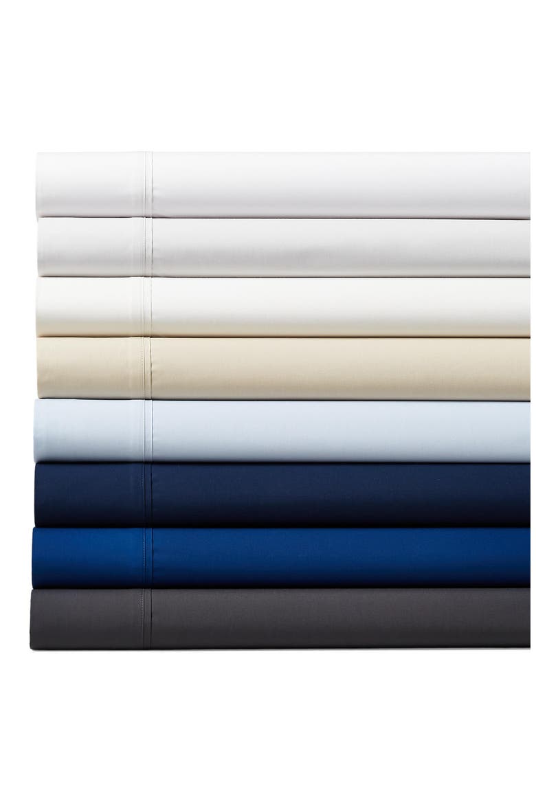 Set of 2 624 Thread Count Organic Cotton Percale Pillowcases, Alternate, color, TUXEDO WHITE