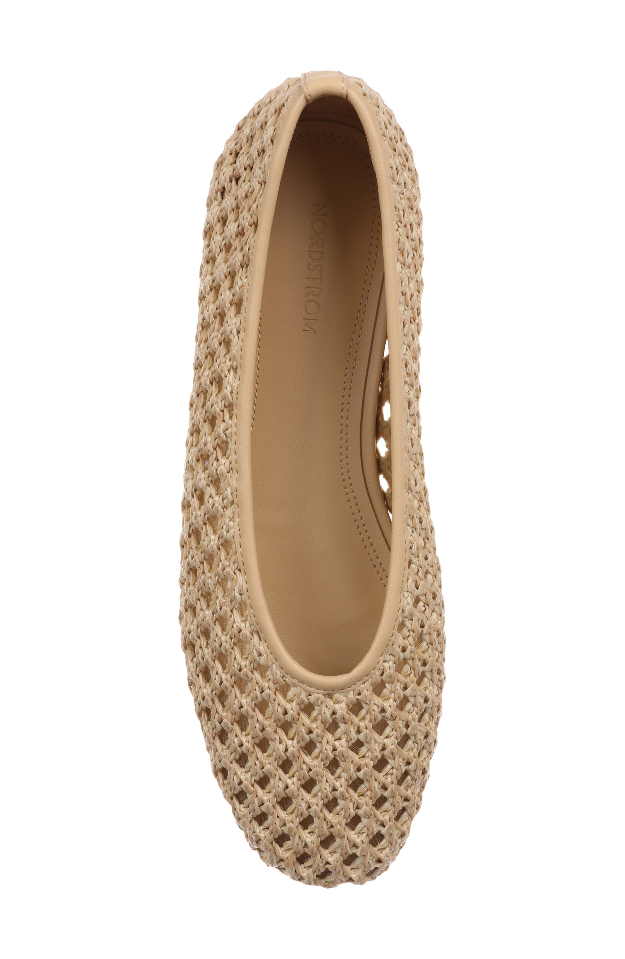 Maddox Raffia Flat, Alternate, color, BEIGE NATURAL RAFFIA