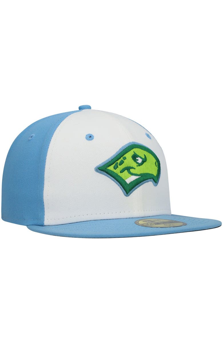 New Era Men's New Era White Daytona Tortugas Authentic Collection Road 59FIFTY Fitted Hat, Alternate, color, White