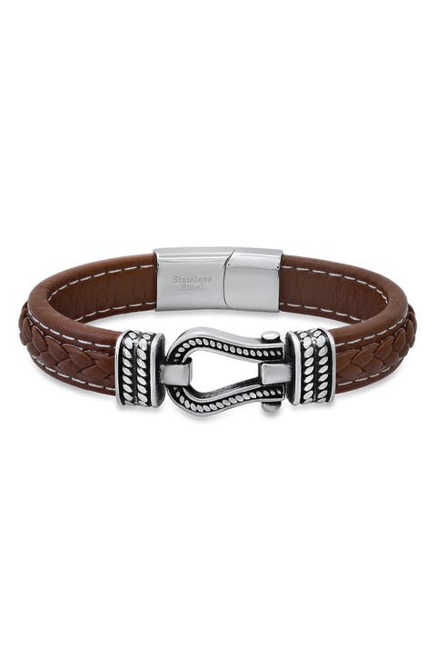 Men's Braided Leather Bracelet