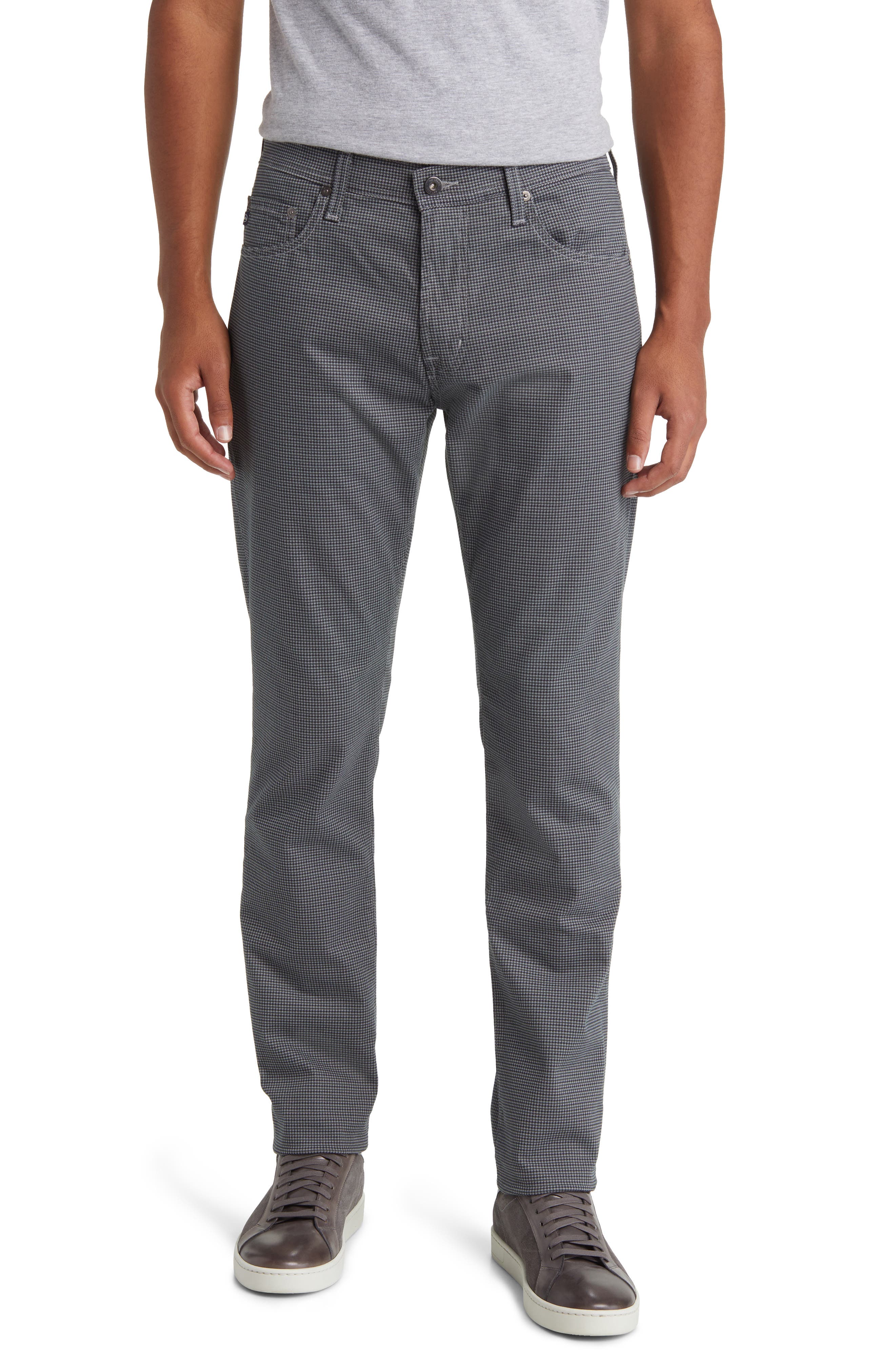 AG Men's Tellis Grid Slim Fit Pants