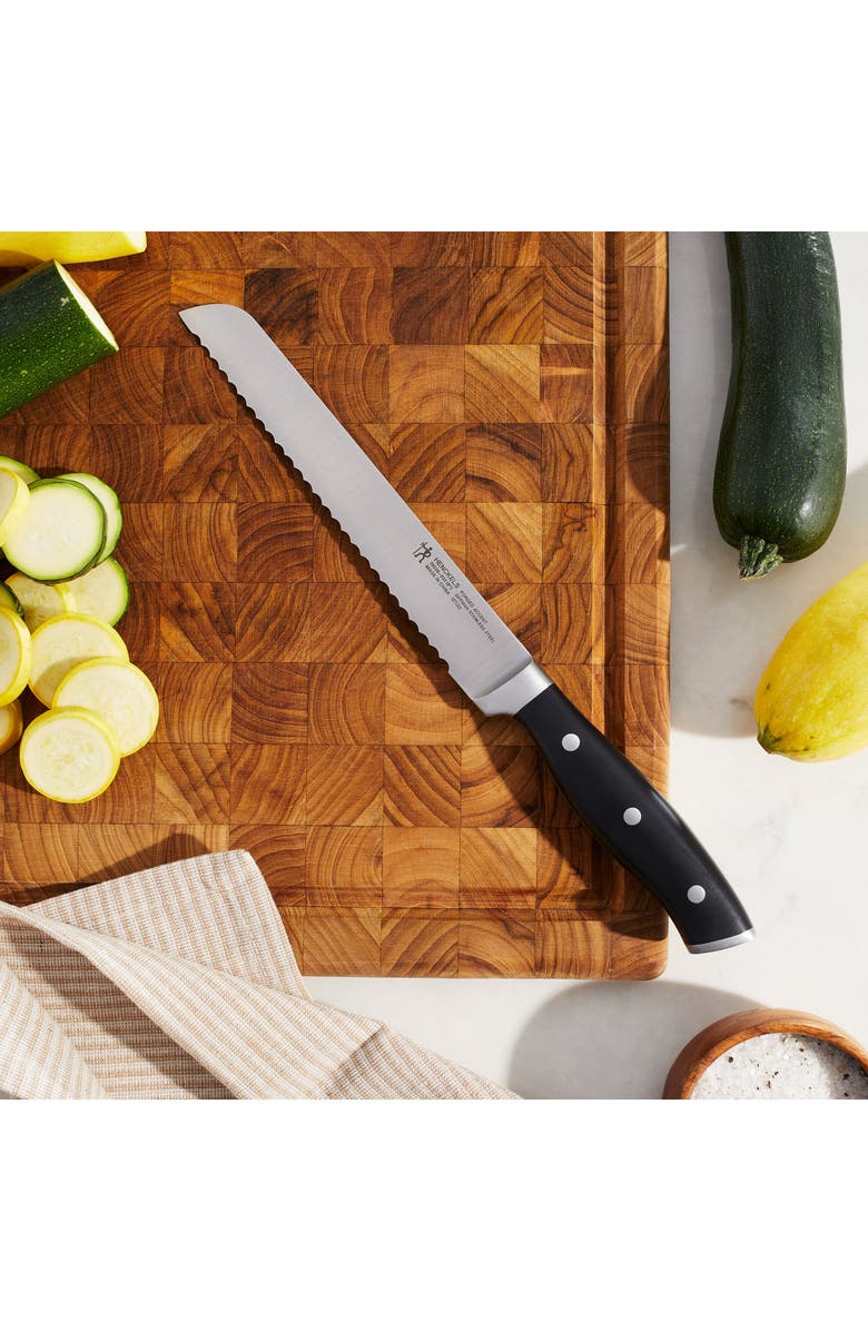HENCKELS CUTLERY Forged Accent 8-Inch Bread Knife, Alternate, color, Black