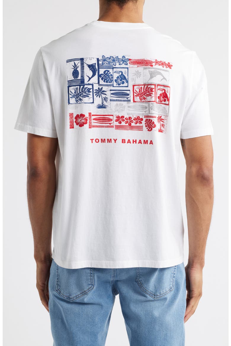 Americana Boardblock Cotton T-Shirt, Alternate, color, WHITE