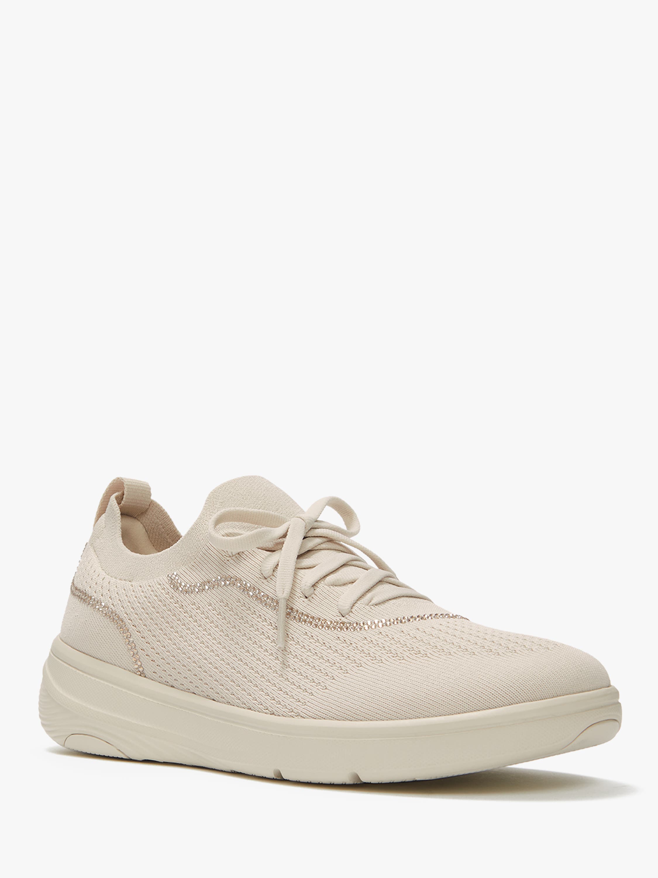 Super-Q Crystal-Trim Sneakers, Main, color, Paris Beige