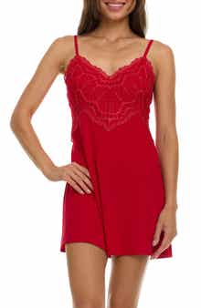 Flora By Flora Nikrooz Monique Lace Knit Chemise