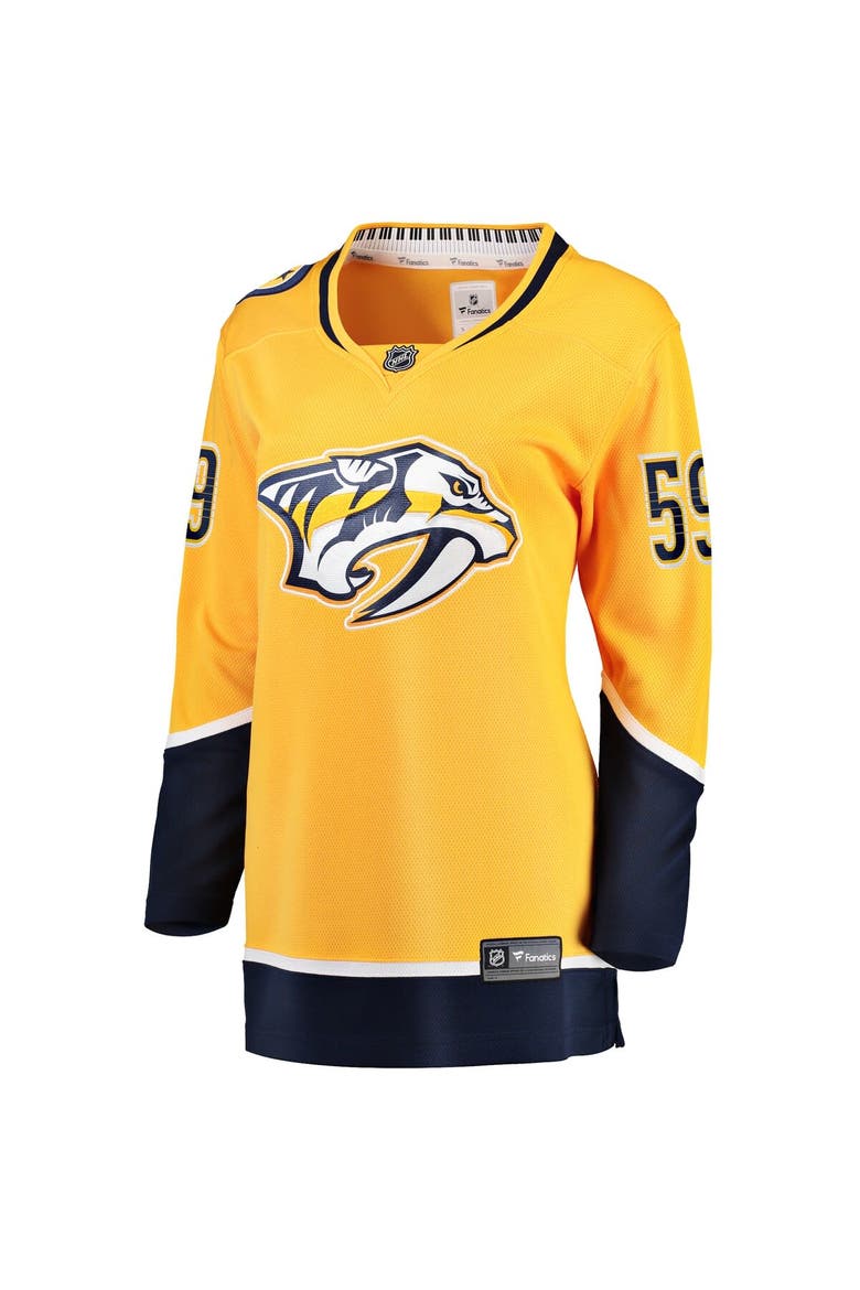 Women's Fanatics Branded Roman Josi Gold Nashville Predators Home Breakaway Player Jersey, Alternate, color, Gold