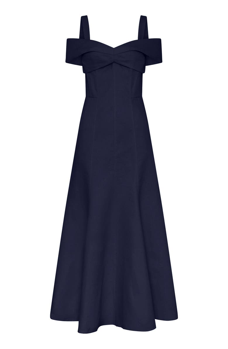 NICHOLAS Ivana Linen Dress, Alternate, color, Midnight