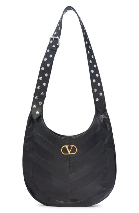 Hoboho Patchwork Leather Hobo Bag