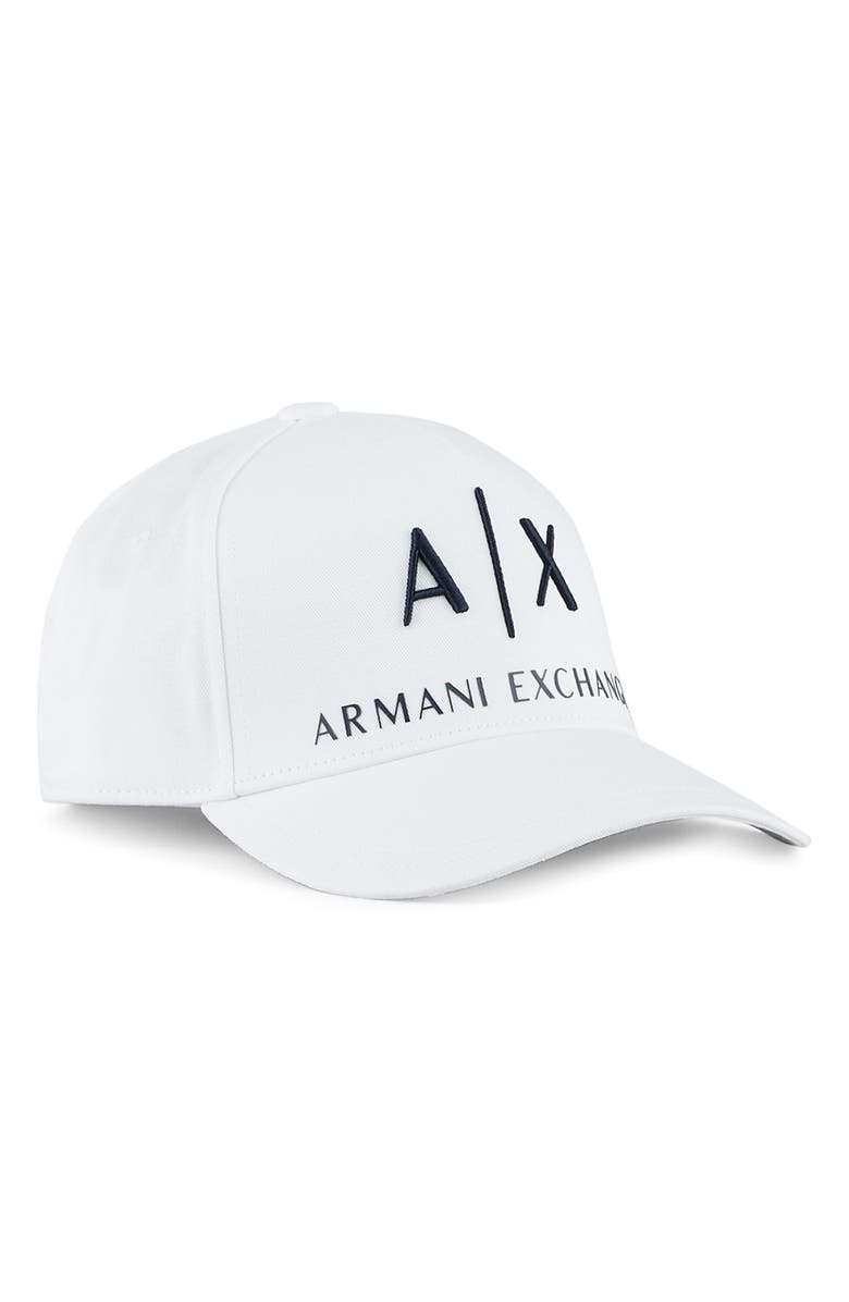 Armani Exchange Classic Embroidered Logo Baseball Cap, Main, color, 