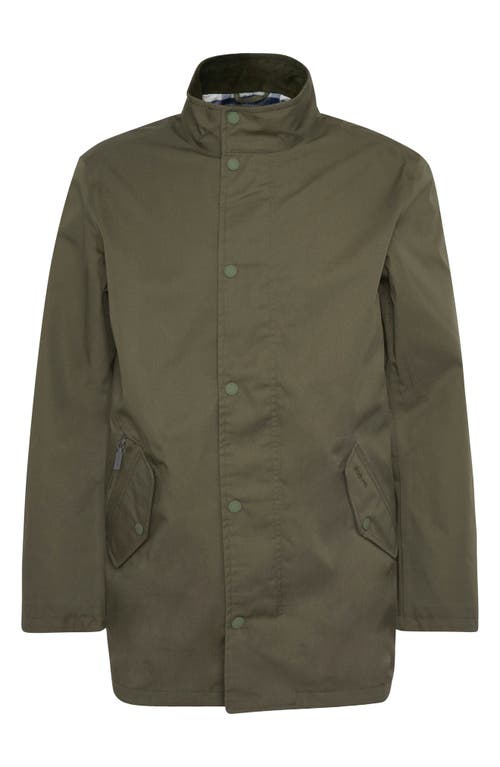 Shop Barbour Chelsea Waterproof Twill Jacket In Uniform Green/bleached Pine
