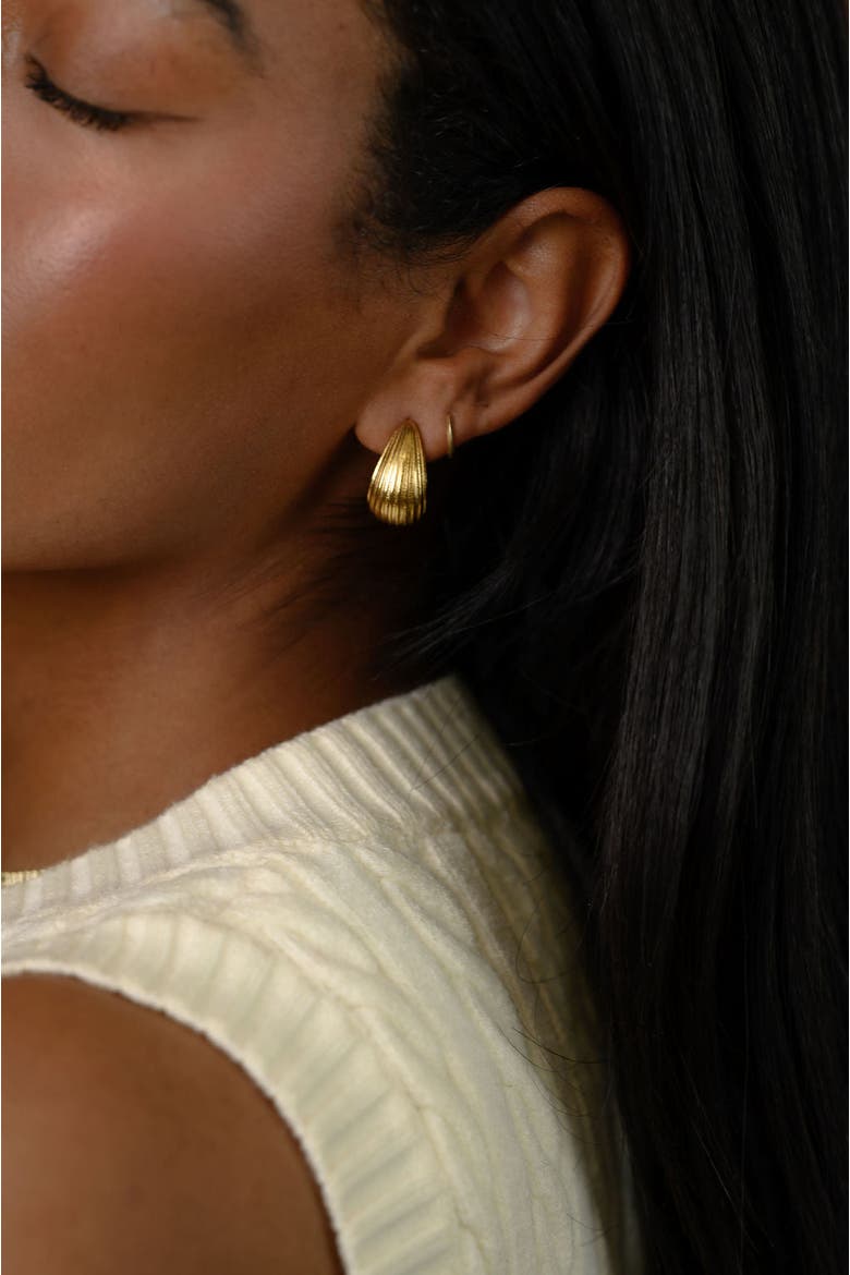 Linea Earrings, Alternate, color, Gold