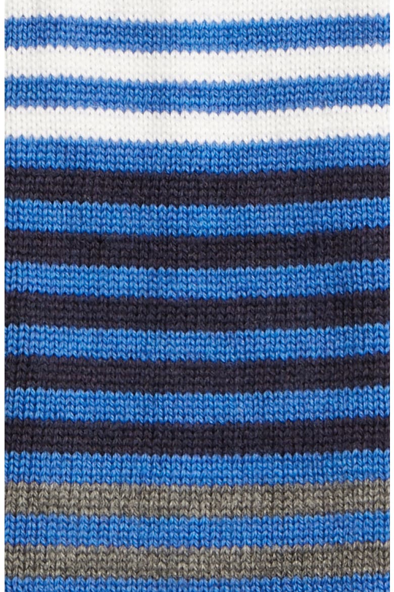 Stripe Merino Wool Fingerless Gloves, Alternate, color, MIDNIGHT